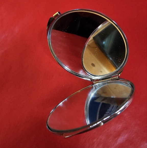 Vintage Purple Snakeskin Patterend Compact Mirror - Picture 3 of 5